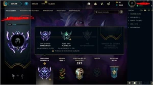 Conta diamante 2 ex grao mestre com as recompensas de GM - League of Legends LOL