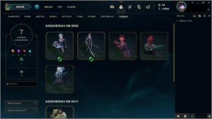 Conta TOP com 995 Skins - League of Legends LOL