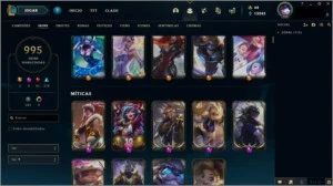 Conta TOP com 995 Skins - League of Legends LOL