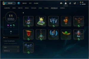 Conta League Of Legends 214 Skins LOL