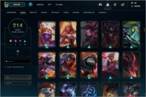 Conta League Of Legends 214 Skins LOL