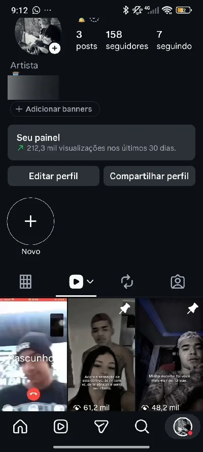Conta Instagram - Redes Sociais