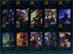 conta dima 4 smurf 64% winrate ganhando 23 pdl perdendo 13 - League of Legends LOL