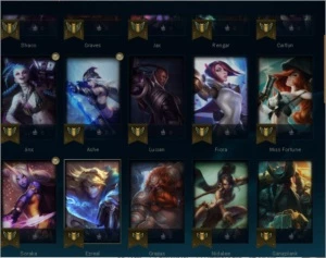 conta dima 4 smurf 64% winrate ganhando 23 pdl perdendo 13 - League of Legends LOL