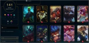 Conta League Of Legends Unranked  141 skins LOL