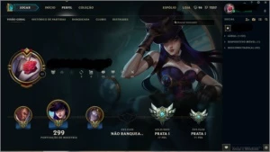 Conta Prata 1 Full - League of Legends LOL