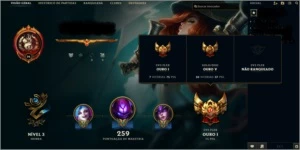 CONTA NÍVEL 66, ELO GOLD 1 ( S8 ) - League of Legends LOL