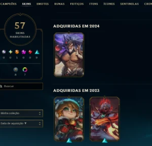 Conta Lol Platina, 22 Skins, Ultimate, 15K Ea, Honra 4 - League of Legends