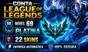 Conta Lol Platina, 22 Skins, Ultimate, 15K Ea, Honra 4 - League of Legends