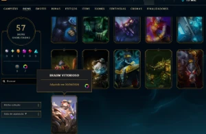 Conta Lol Platina, 22 Skins, Ultimate, 15K Ea, Honra 4 - League of Legends
