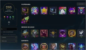 Conta lol muito 371 skins todos champs platina 3 - League of Legends