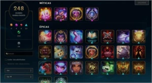 CONTA LOL|  D4/D3 |  LV 416 |  371 SKINS - League of Legends