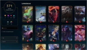 CONTA LOL|  D4/D3 |  LV 416 |  371 SKINS - League of Legends