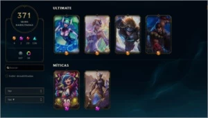 CONTA LOL|  D4/D3 |  LV 416 |  371 SKINS - League of Legends