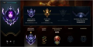 CONTA LOL|  D4/D3 |  LV 416 |  371 SKINS - League of Legends