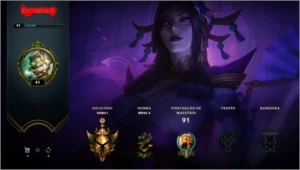 conta 39 champs,12 skins e excelente espólios - League of Legends LOL