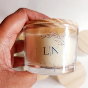 Vela Aromática Personalizada Casamento 120g - Artesanato e Personalizados