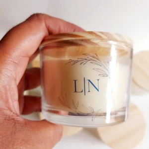 Vela Aromática Personalizada Casamento 120g - Artesanato e Personalizados