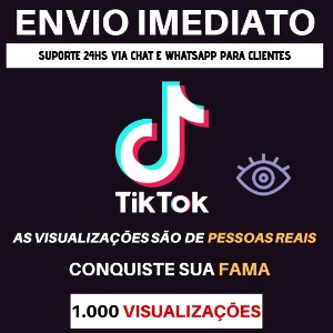 1000 visualizações no TikT0k - Redes Sociais