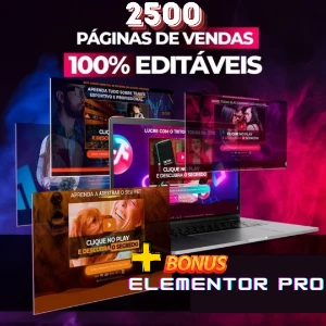 MEGA PACK 2500 Modelos de Paginas de vendas + Elementor Pro - Serviços Digitais