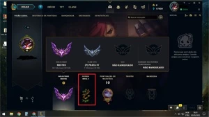 Conta lol mestre-43 pdl/ 70% Win Rate - League of Legends
