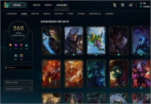 Conta League Of Legends lvl 72 260 skins todos campeoes LOL