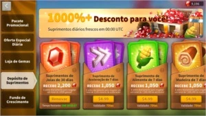 Conta de rise of kingdons, 7,4 M de poder, + 9000 joias. - Outros