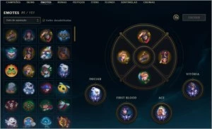 Conta diamante com várias skins raras e recompensas desde s3 - League of Legends LOL