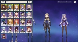 🔥Hutao+Eula+Albedo+Keqing+Elegia🔥AR44🔥 - Genshin Impact