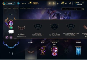 Unranked com TODOS os champs e 400 Skins ( MAIN ADC ) - League of Legends LOL