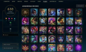 Conta de lol - Lvl 835 - Esmeralda Atual - 681 Skins ! - League of Legends