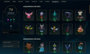 Conta de lol - Lvl 835 - Esmeralda Atual - 681 Skins ! - League of Legends