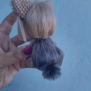 Chaveiro Yorkshire Terrier em Crochê - Artesanato e Personalizados
