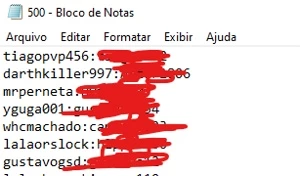 500 LOG CONTA BR VALORANT/LOL