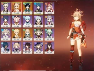 Yoimiya - Venti - Jean - espinha celestial  - tumulo do lobo - Genshin Impact