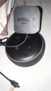 Alexa 3ª Geração semi nova com adaptador  de  fonte. - Produtos Físicos