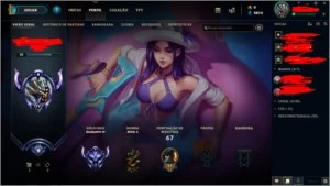 Conta Diamante 4 - League of Legends LOL