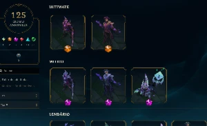 Conta LoL 404 Skins Diamante I - valorant, lor, wild rift - League of Legends