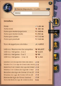 Conta Albion online com 400m + de fama total