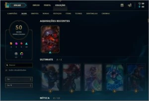 Conta de League Of Legends - Diamante V