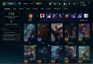 Diamante 4 com 50 Champs e 22 Skins + Ryze Triunfante - League of Legends LOL