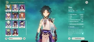 Conta Genshin Xiao Venti Eula Mona Rank 42 - Genshin Impact
