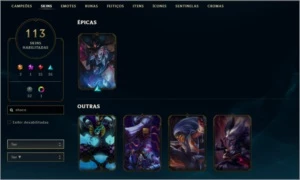 Conta main Master/Mono Shaco - League of Legends LOL