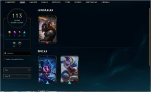 Conta main Master/Mono Shaco - League of Legends LOL