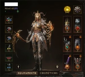 Conta Diablo Immortal Necromante lv 60 (31)excelência - Blizzard