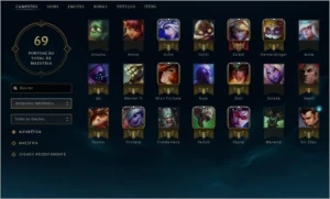Conta League of Legends - Platina 5 LOL