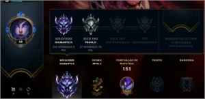 Conta Diamante 2 - League of Legends LOL