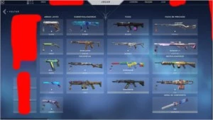 Conta  Valorant com muita skins