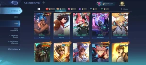 Mobile legends conta +350 skins