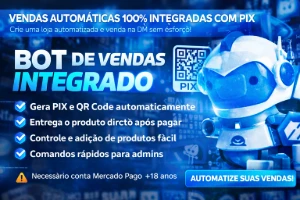 Bot Vendas Automático [Source] - Entrega Automática - Redes Sociais